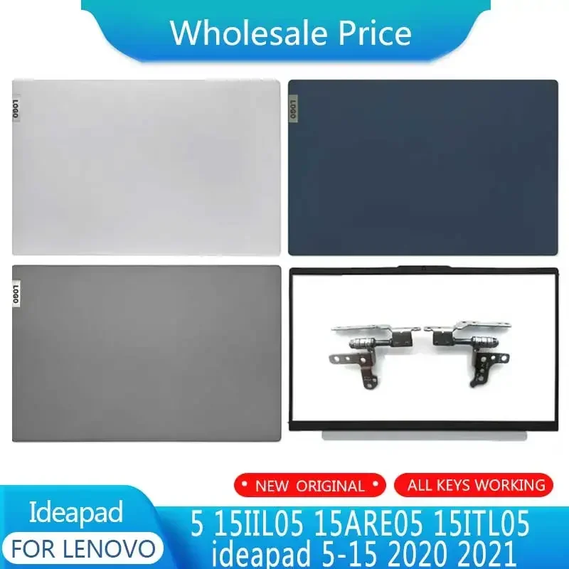 para lenovo ideapad 15iil05 15are05 15itl05 ideapad 515 2023 2023 lcd capa traseira moldura frontal dobradicas apoio para as maos case inferior novo 01