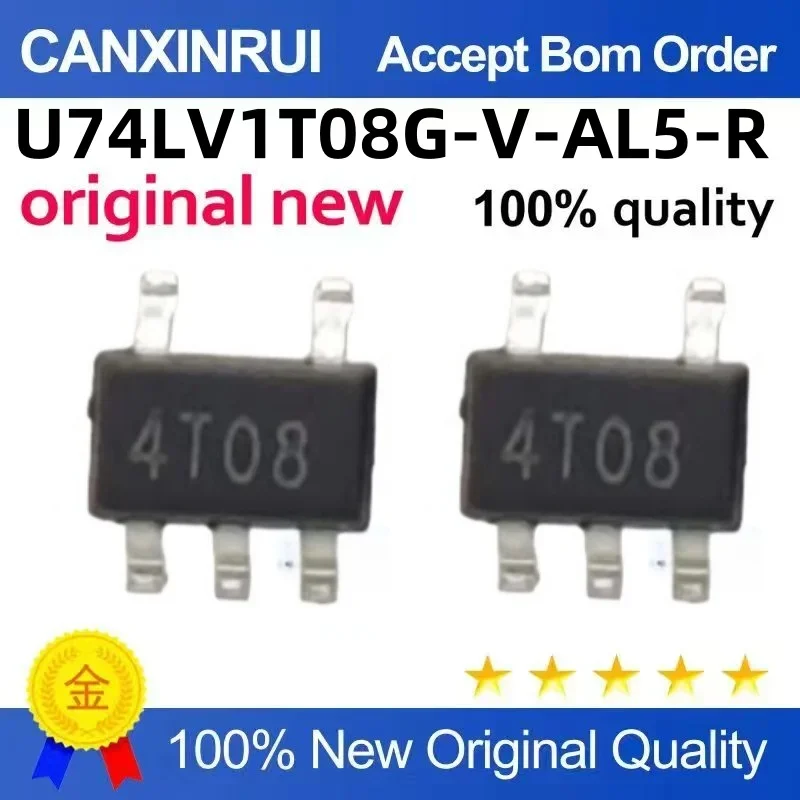 (5-100 pieces)Brand new free shipping U74LV1T08G-V-AL5-R U74LV1T08G silk screen 4T08 4T0B SOT353
