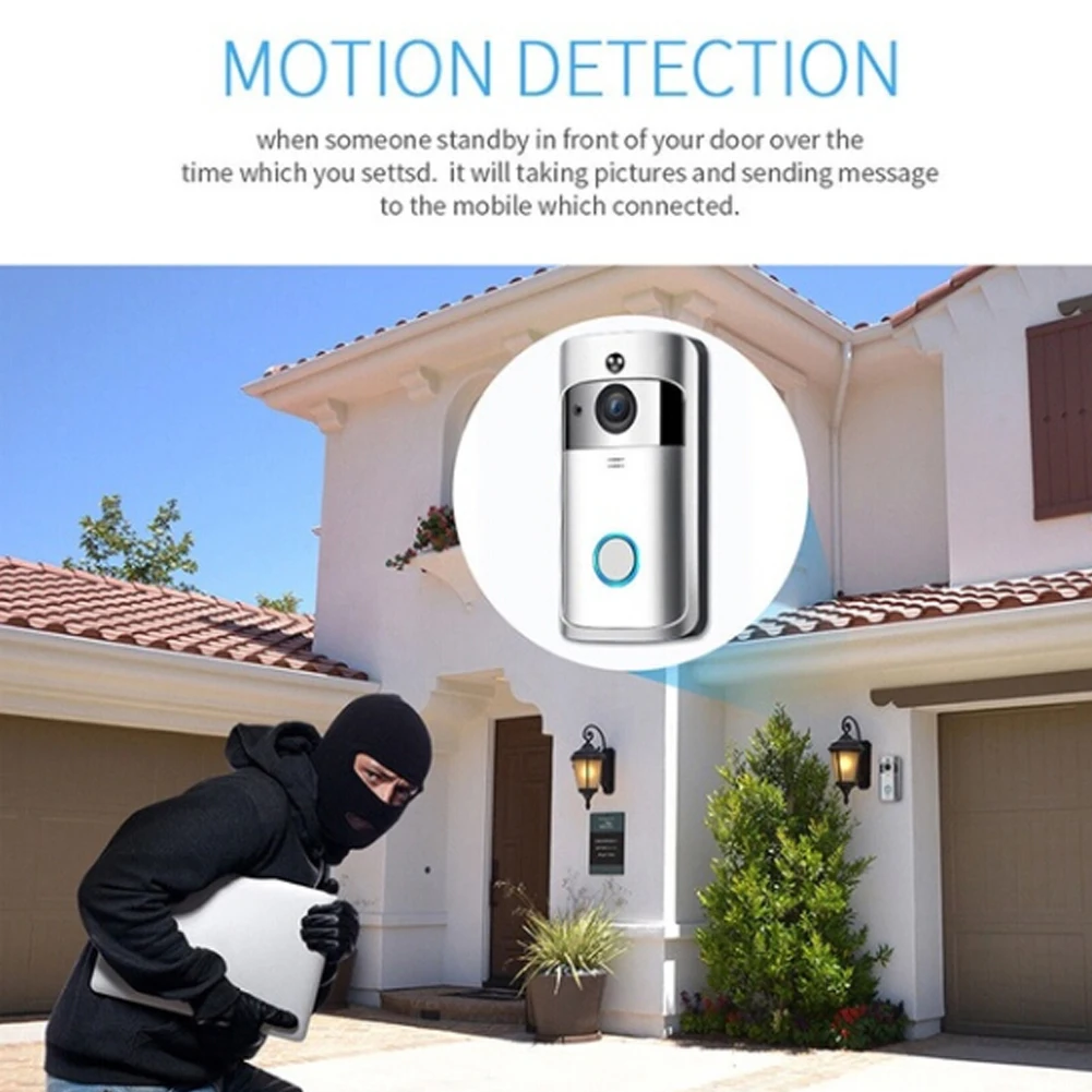 Wifi Deurbel Camera Smart Wi-Fi Video Intercom Deurbel Videogesprek Voor Appartementen Ir Alarm Draadloze Bewakingscamera Deurbel