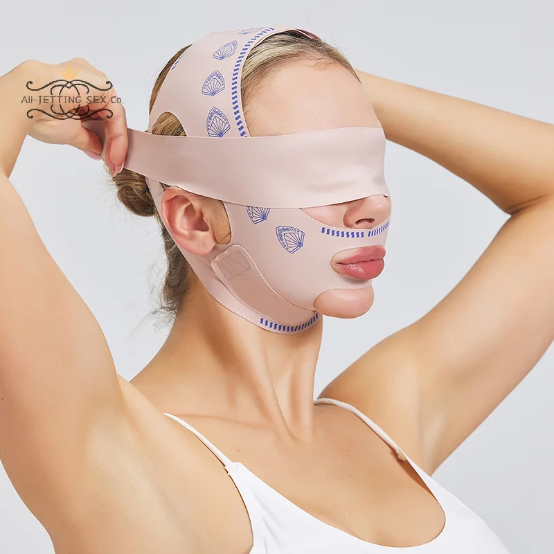 Vendaje adelgazante para barbilla y mejilla para mujer, cinturón de realce, línea en V, moldeador de cara, correa antiarrugas, herramientas de belleza para el cuidado de la piel