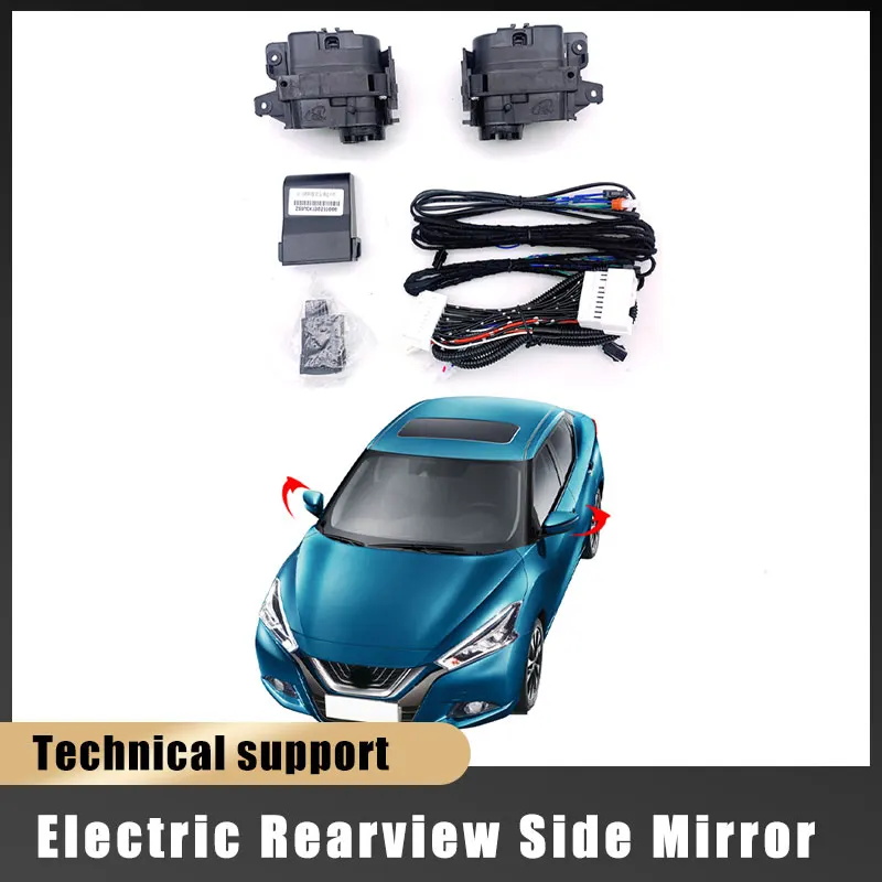 For Nissan Bluebird 2015-2023 Auto Intelligent Automatic Car Electric Rearview Side Mirror Folding System Kit Module