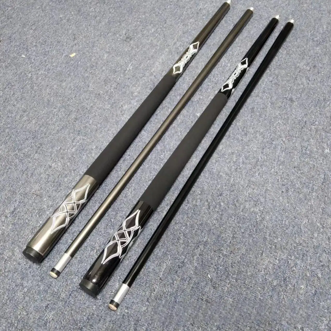 hit productFactory Supply 1/2 Split 13MM Tip Size Carbon Fiber Shaft Carbon Cue Stick Carbon Fiber Cue Stick Billiard
