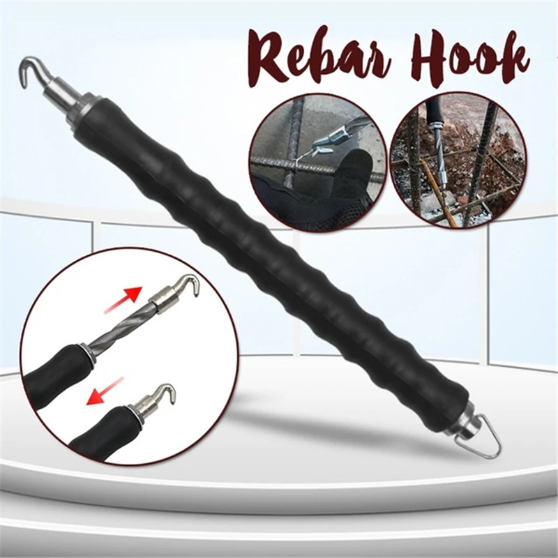 Retractable Hook Durable Semiautomatic Construction Reinforcement Tying Multi-function Hook Flexible Wire Tool Rebar Tool