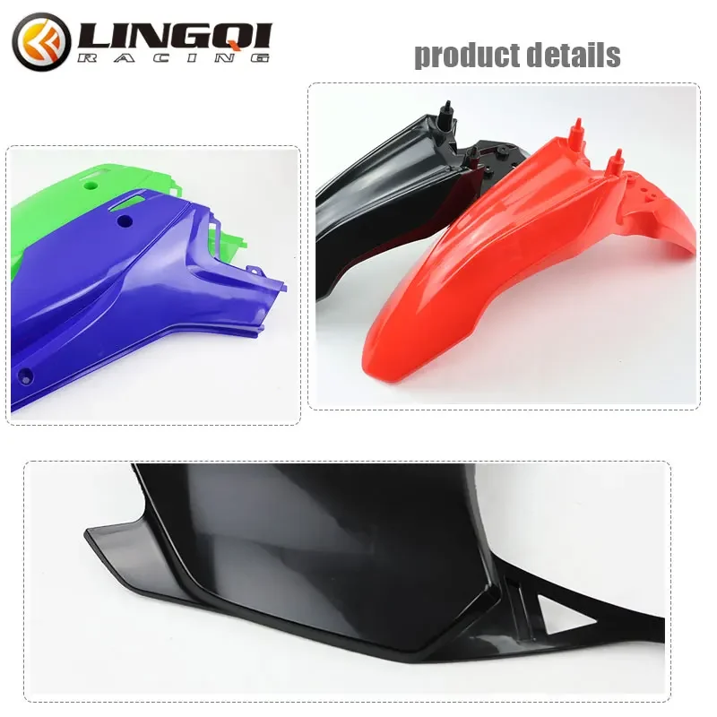 LINGQI RACING CRF110 Full Plastic Body Kit Fairing Cover Plastic Fender For CRF 110 2013 Pit Dirt Bike Motorcycle Accessories