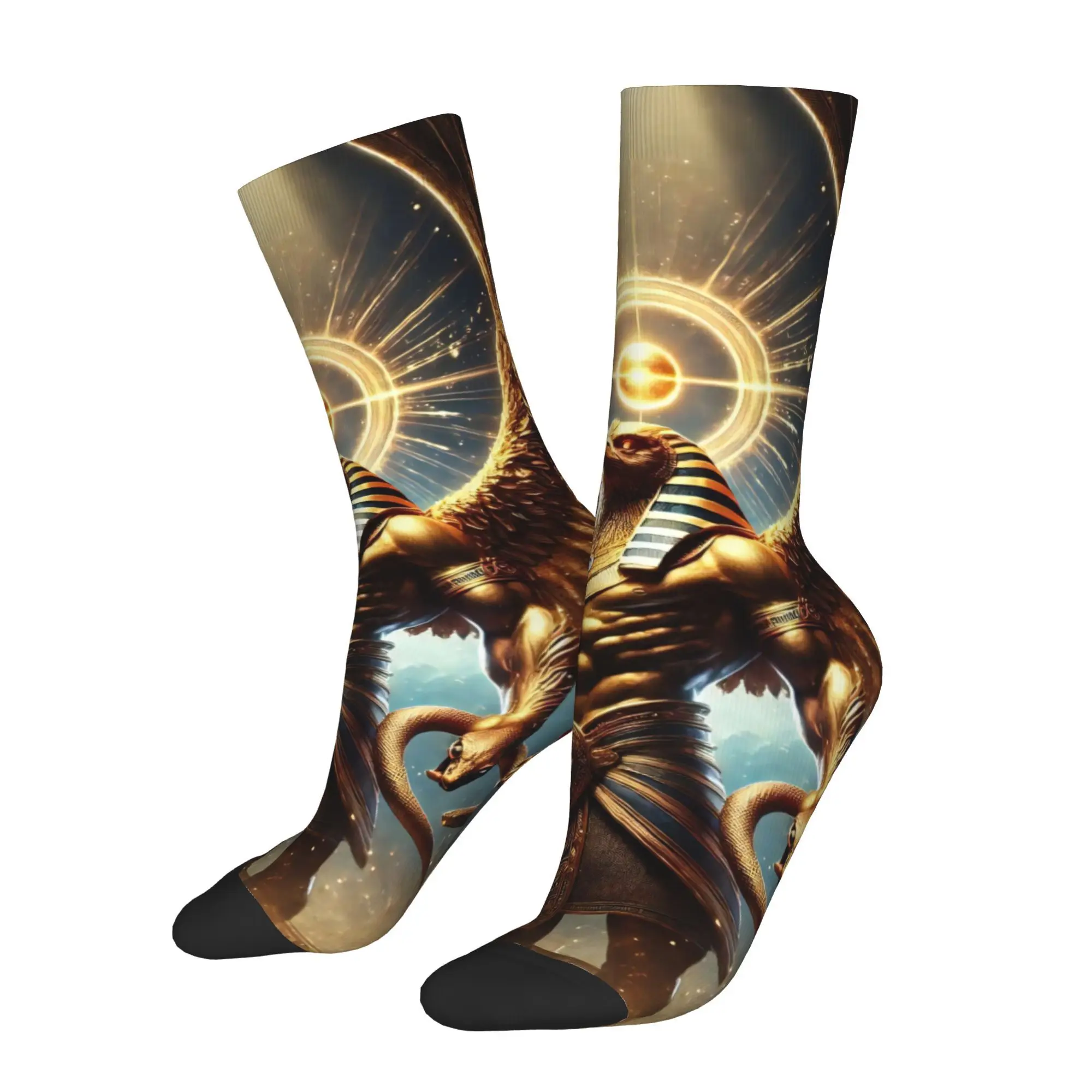 

Anubis Egyptian God Cycling Crew Socks for Men Moisture Novelty All Season Sports Socks