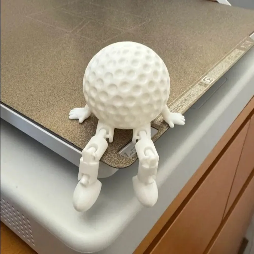 New 3D Printed Sports Ball Figurine Movable Unique Full Articulated Sports Ball Modle Desk Ornament Volleyball