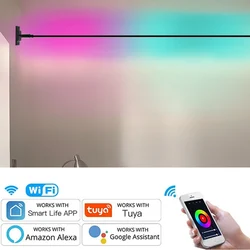 Liniowa lampa ścienna Led długa taśma lampa sufitowa Smart Rgb Cct przyciemnianie światła do oświetlenia dekoracja sypialni w salonie