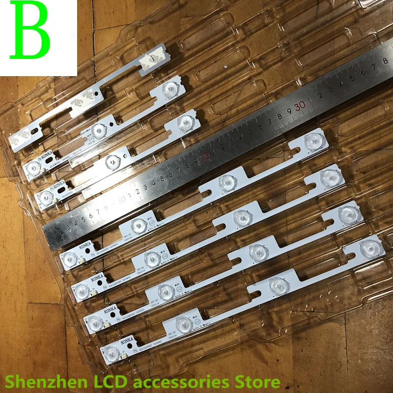 50 Teile/los 100% NEUE LED streifen bar lichter arbeiten für KDL32MT626U 35019055 35019056 25PCS * 4LED + 25PCS * 3LED 1LED = 6V