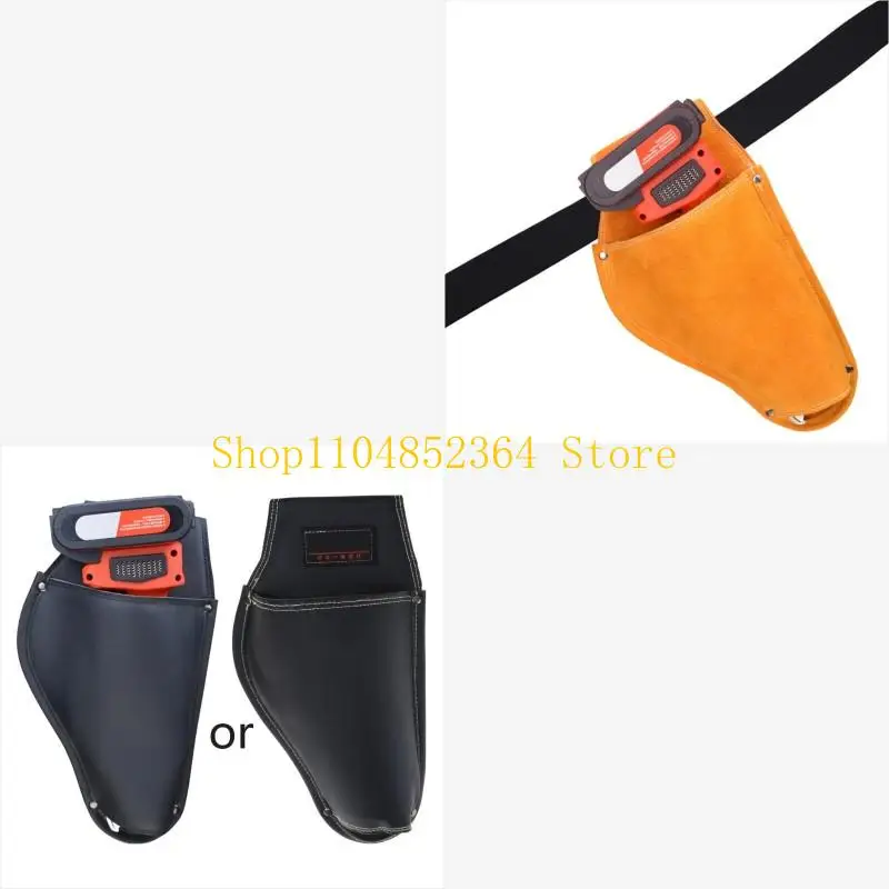 

652F Garden Gardening Shears Leather Waist Bag Scissor Branch Shears Bag Pruning