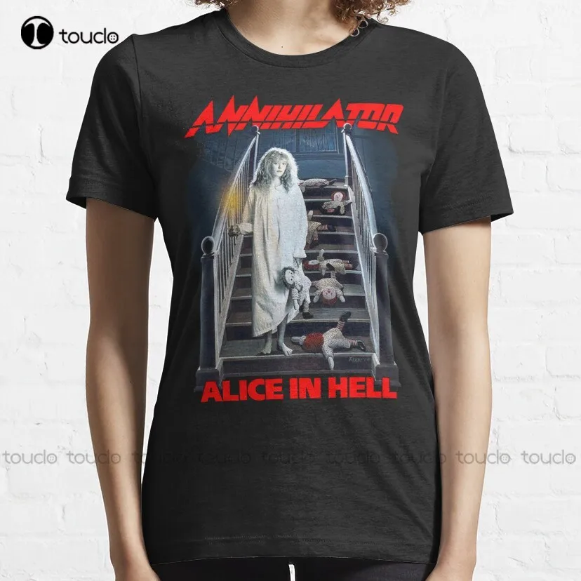 Annihilator - Alice in Hell Classic Old School Metal Classic T-Shirt men shirts Custom aldult Teen unisex fashion funny new