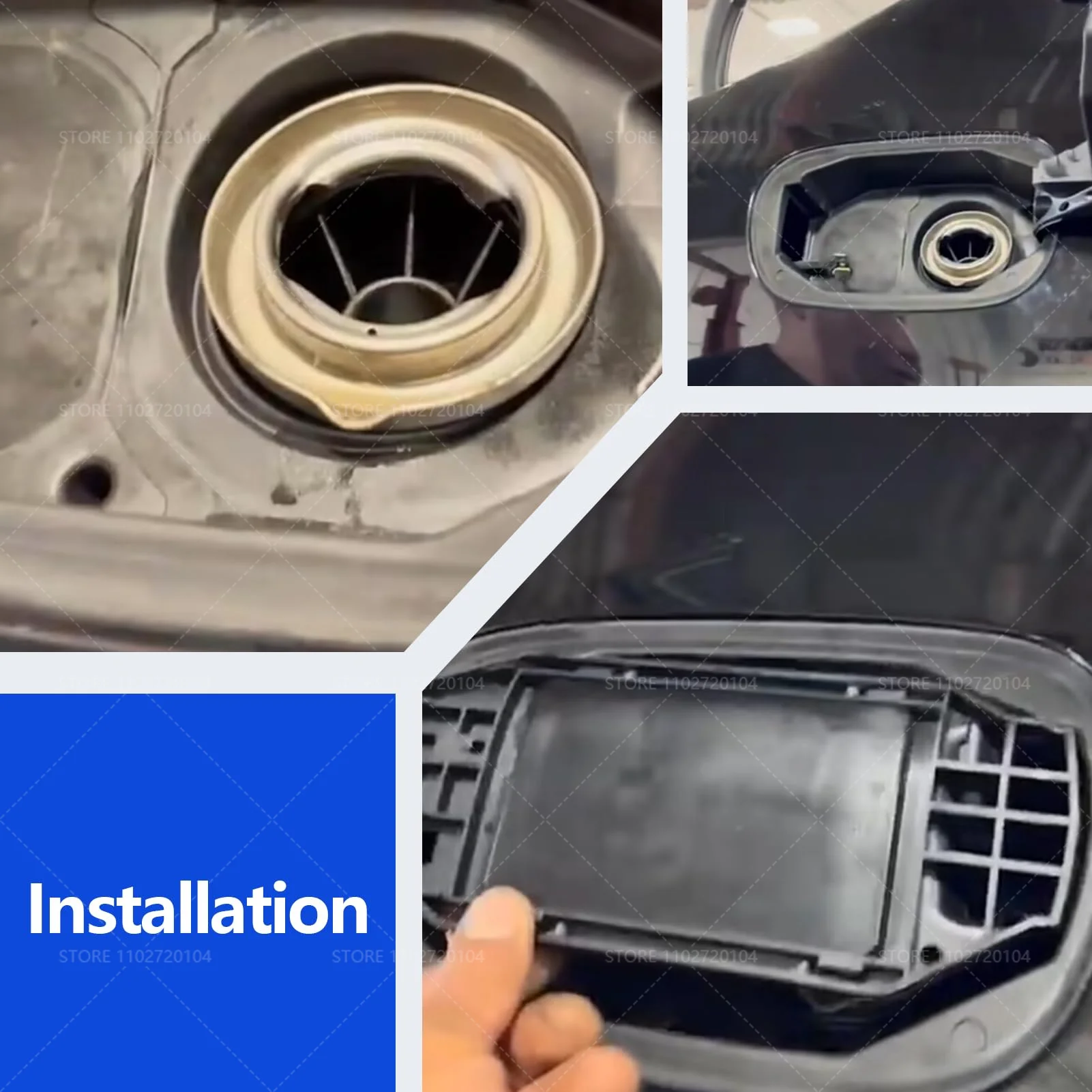 ل 2015-2019 W205 مرسيدس بنز C300 C400 C450 AMG الخارجية خزان الوقود غطاء تغليف الجمعية 2056304404 2057570106