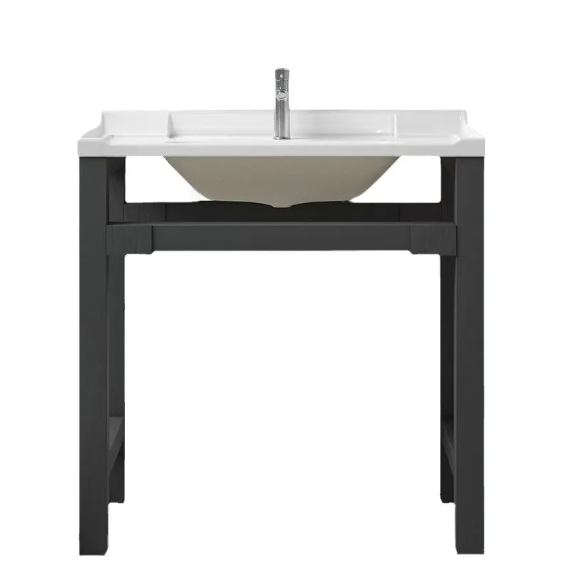 Ceramic laundry basin with rubbing board balcony laundry basin courtyard deepening laundry sink can be customized height black