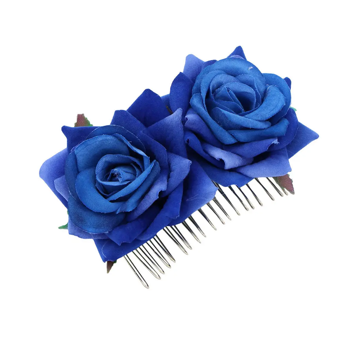 

2Pcs Rose Hair Comb Floral Hair Accessories Elegant Handmade Bridal Headpiece Wedding Party Tropical Pool Use Charming Design