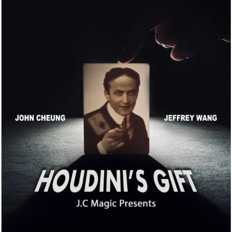 Houdini's Gift by John Cheung 3D Embossed Playing Card Light Shadow Visual Magic Trick Mentalism Collectible Prop Magic Tricks