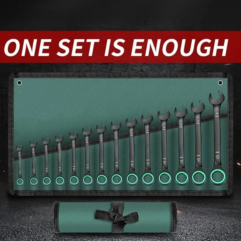 

Complete Steel Ratchet Set Combined Universal Torx Wrench Spanners Car Repair Double Head Hardware Hand Tools