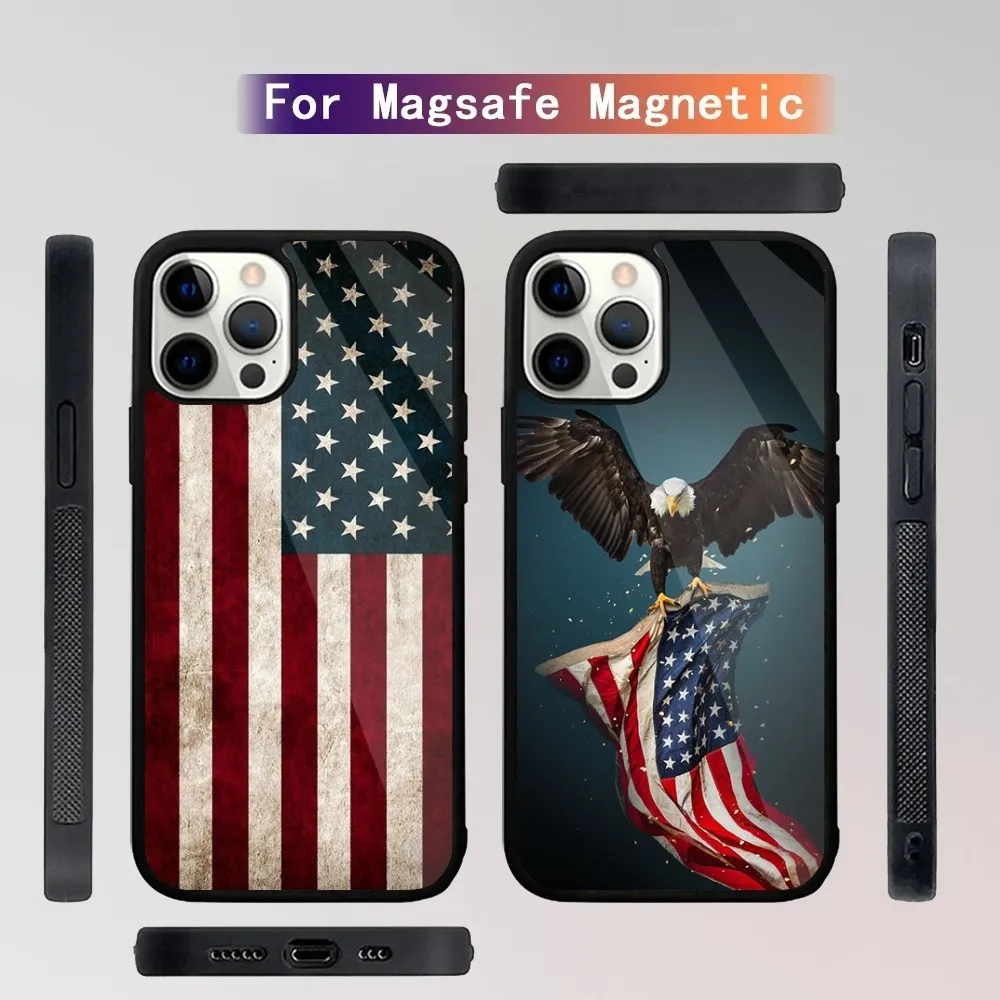 A-American-S flag  Phone Case For iPhone 15,14,13,12,11,Plus,Pro,Max Mini Magsafe Magnetic Wireless Charging