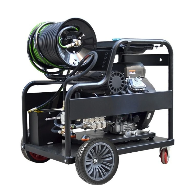 

High-pressure pipeline dredging machine, property community, high-power firewood electric sewer dredging and cleaning