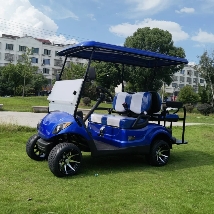 Carro de golf eléctrico para coche club de cuatro ruedas de 2-4 plazas