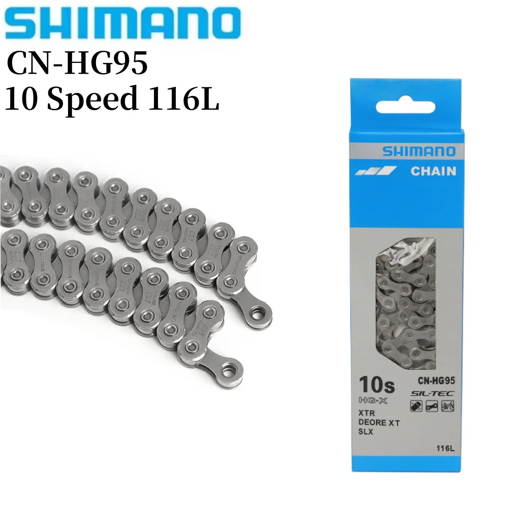 SHIMANO CN HG95 10 Speed Bicycle Chain 10S 10V 116L Link For MTB Bike Chains Original Shimano Chain Bicycle Parts