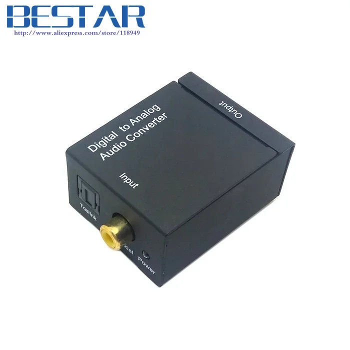 محول الصوت الرقمي SPDIF المحوري RCA والبصري Toslink Digital إلى التناظري L/R