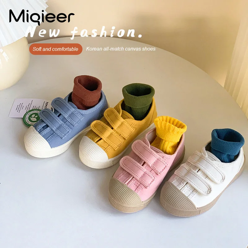 2022 Spring Summer Baby Girls Boys Children Sneakers Classic Canvas Shoes Breathable Kids Outdoor Flat Casual Shoes Schuhe