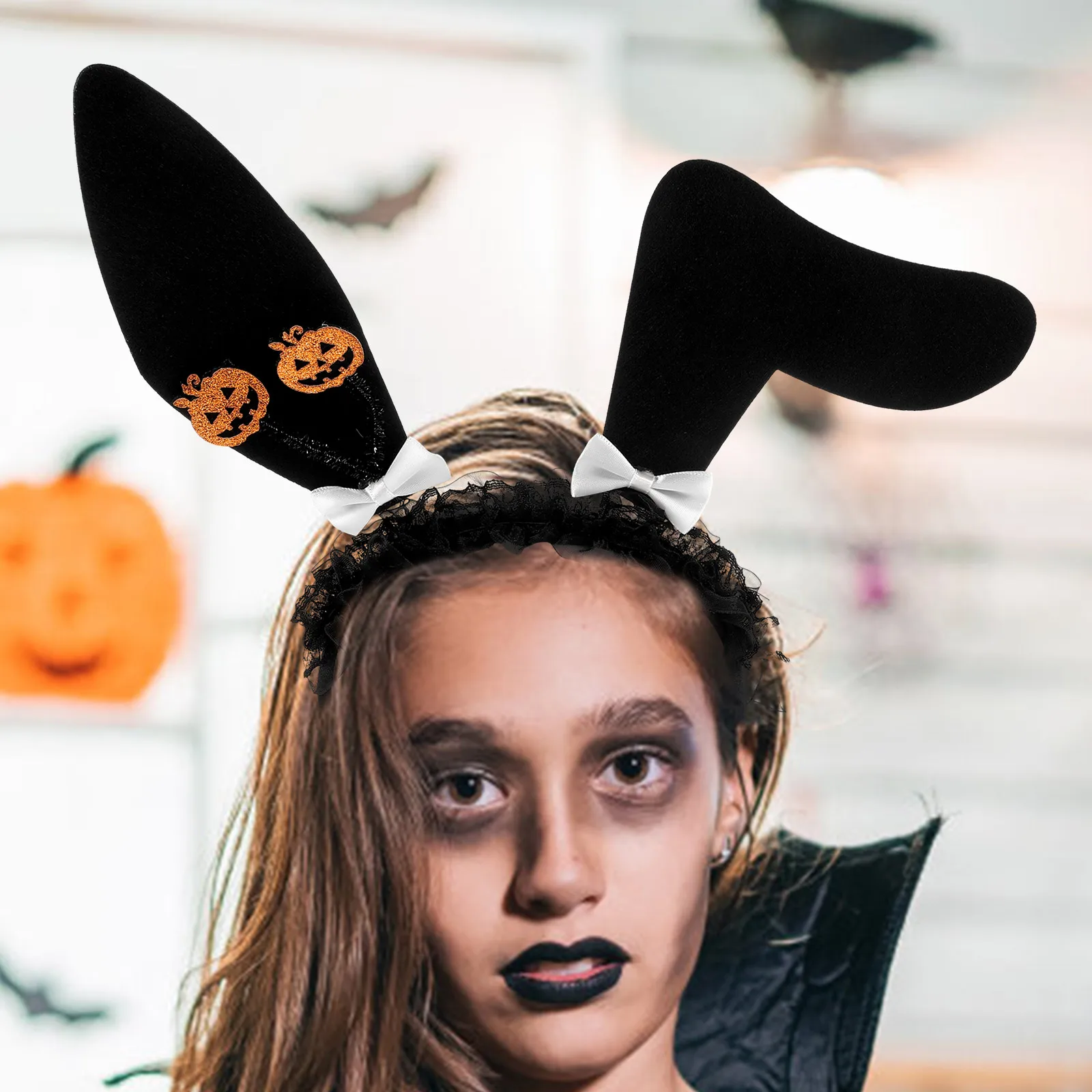 

Bunny Ear Headband Crowd Focusing Point Headbands for Parties Accessories Halloween Felt Ears