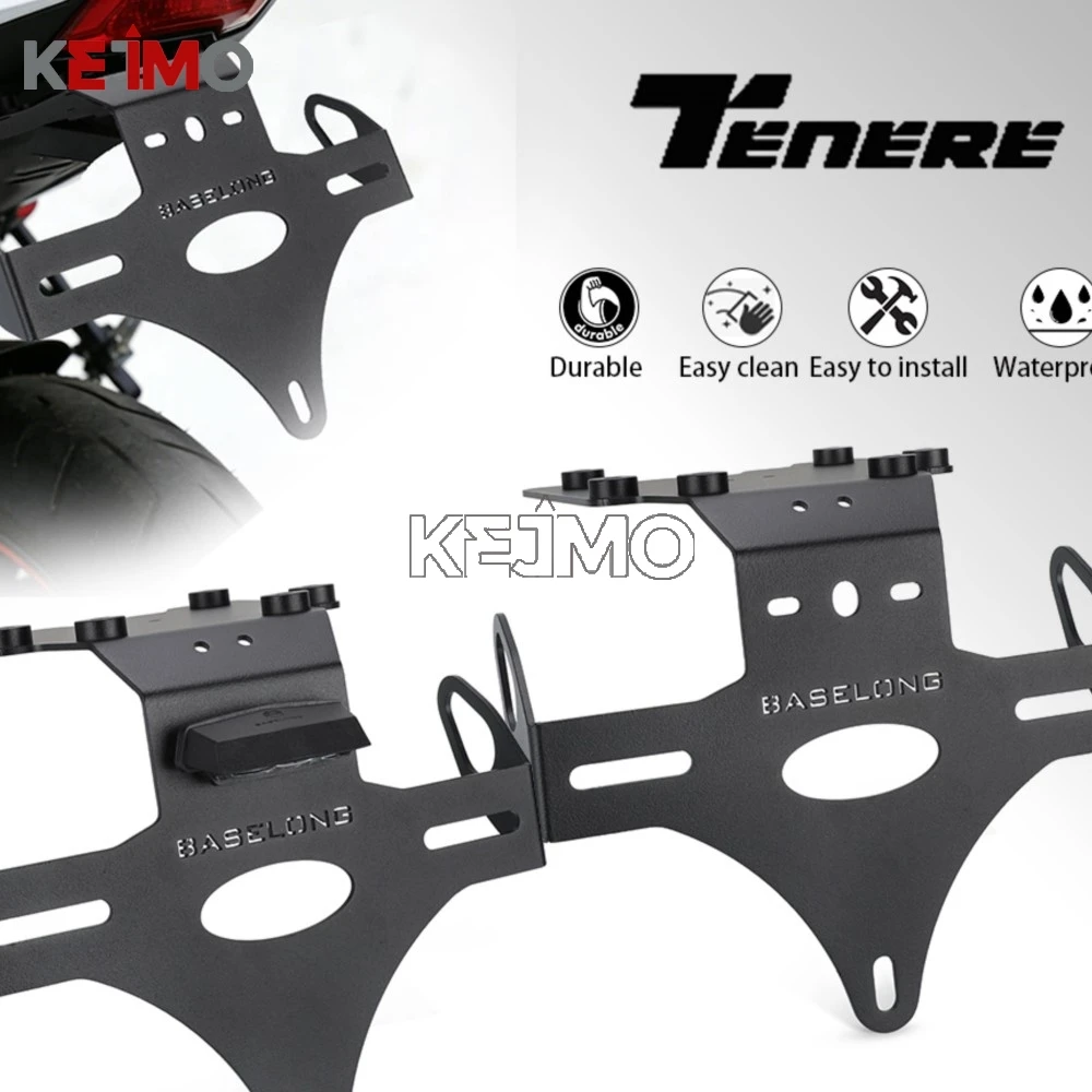 

700 Tenere Motor License Plate Bracket Holder For Yamaha TENERE 700 Rally / World Rally T7 2019 - 2021 2022 2023 2024 2025 2026