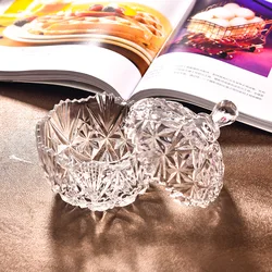 Transparent Crown Glass Jar Aromatherapy Bottle Home Wedding Candy Box Gift Jar Glass Container Jewelry Storage Home Decoration