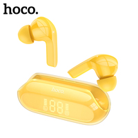 HOCO Crystal EW39 True Wireless ENC Noise Canceling Earphone Bluetooth 5.3 Headset LED Display Charging Box Touch Control Earbud