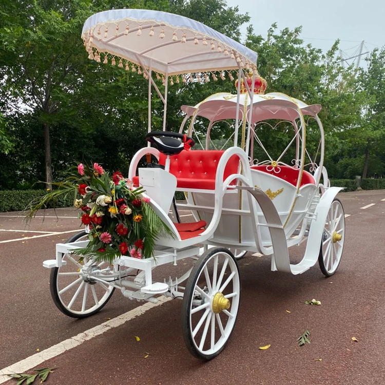 Elektryczny Wagon powóz konny ślubny na sprzedaż białe wesele kopciuszki maraton koni holenderski specjalny transport