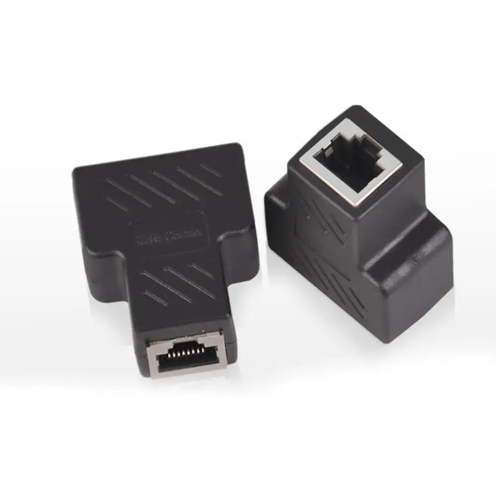 ตัวแยกสายแลน RJ45 1 ต่อ 1/2 หัวต่อแบบตัวเมีย สำหรับต่อขยายสายแลน