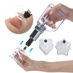 Star/Heart Vacuum Cupping Massage Jar Cans Chinese Medicine Physiotherapy Anti-Cellulite Suction Cups Body Massager Healthy Care