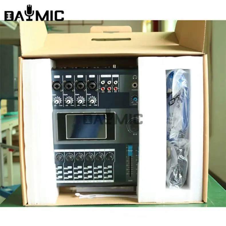 6-Kanal-DJ-Digital-Audio-Mischpult mit Display