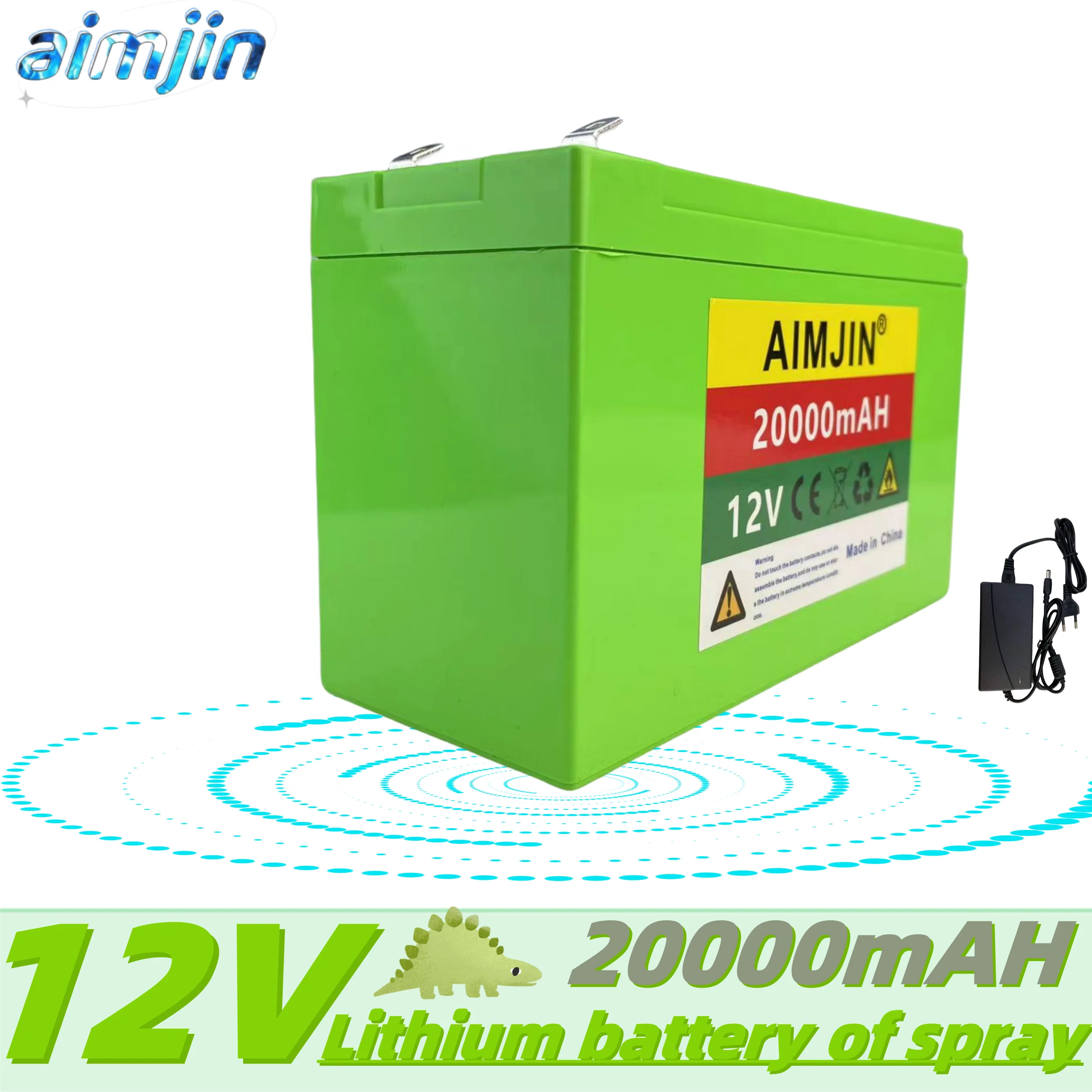 

New 12V20AH 18650 3S6P built-in high current 20A rechargeable lithium battery pack for electric vehicle spray battery+3A charger