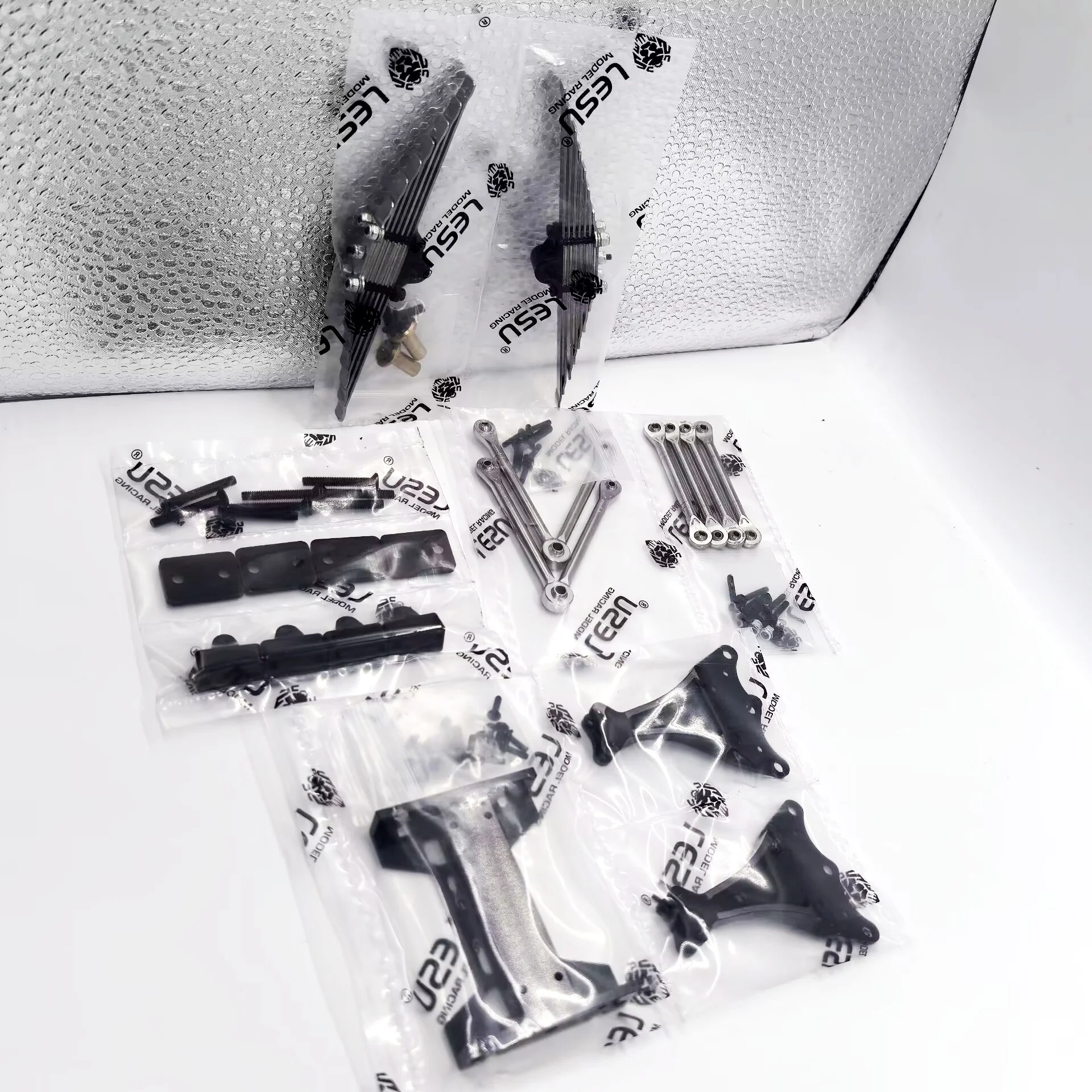 

RC 1/14 Updated Suspension Kit Pneumatic Spare Parts for Tamiya Dump Truck for SCANIA MAN Hydraulic Tractor Trailer DIY Parts