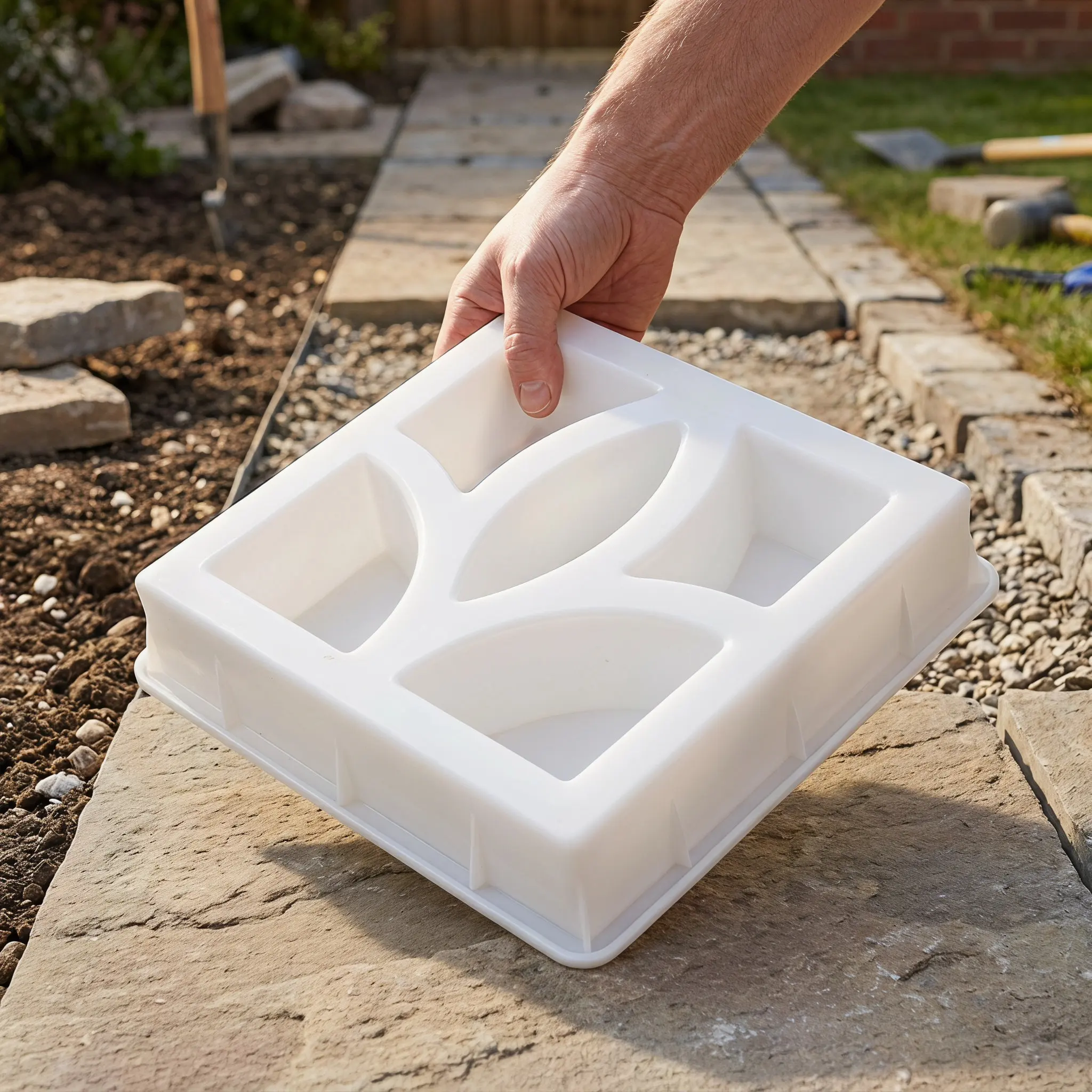 Breeze Brick Concrete Molds Modular Hollow Brick Mold Easy Demold Smooth Cement Casting Mold Backyard Garden Landscaping
