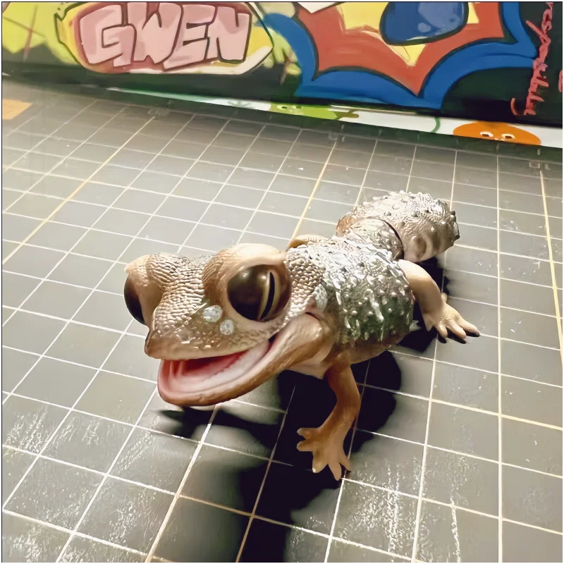 شكل عمل الخريطة البيولوجية للبيض Bandai-MK ، أصلي ساخن ، سحلية بلونين أزرق ، ألعاب نموذج حيوان متحركة #4