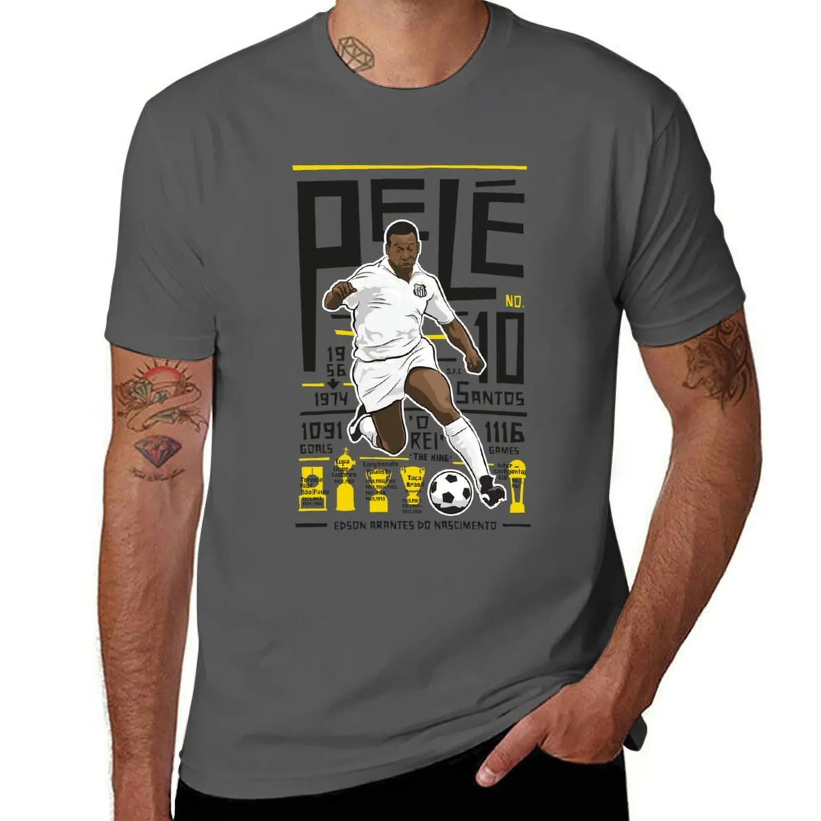 

Pelé - Santos FC T-Shirt Street Fashion Casual Tee Shirt