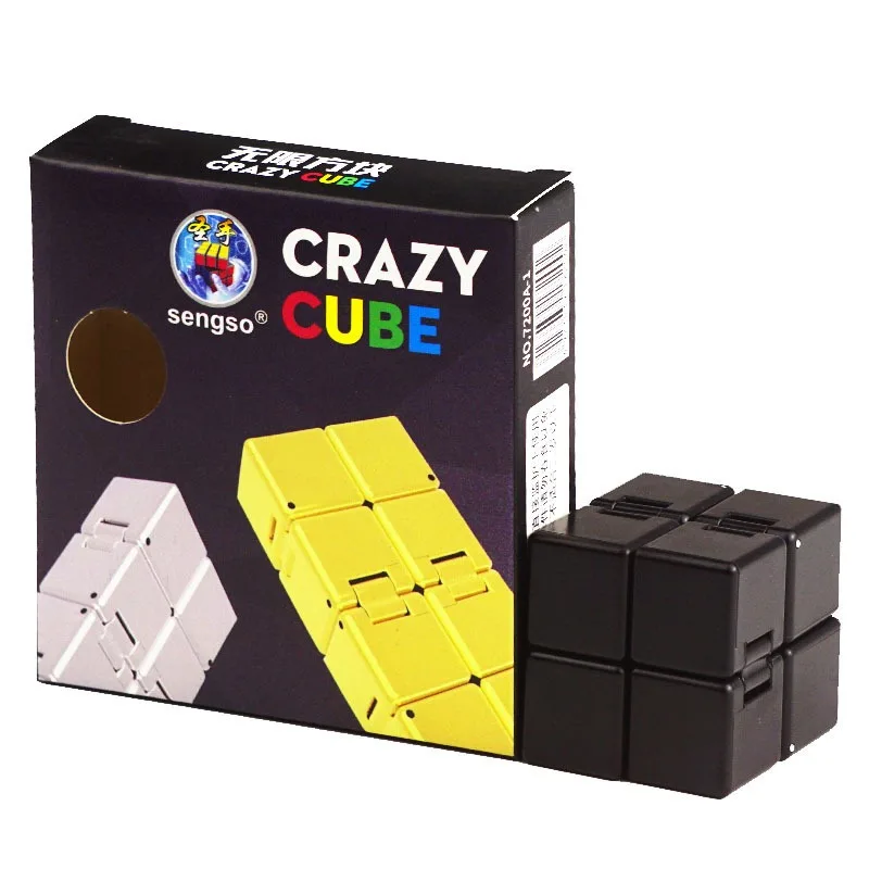 

Кубик SENGSO Infinity Cube, новая версия, сенсорная игрушка для снятия стресса и тревоги/при СДВГ, ультрапрочный сенсорный подарок