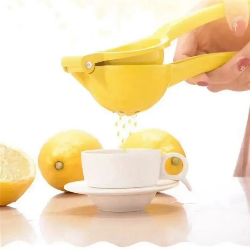 【FLASH DEAL】Kitchen Tool Home Manual Lemon Squeezer Aluminum Alloy Hand Pressed Orange Fruit Juicer Portable Practical Mini Blen