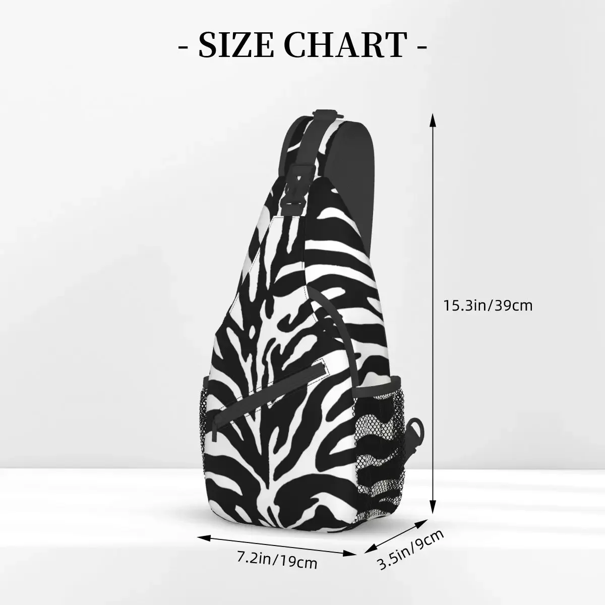 Animals Crossbody Bag Sports Zebra In Black And White Chest Bag Unisex Women Man Fashion Shoulder Backpacks Travel