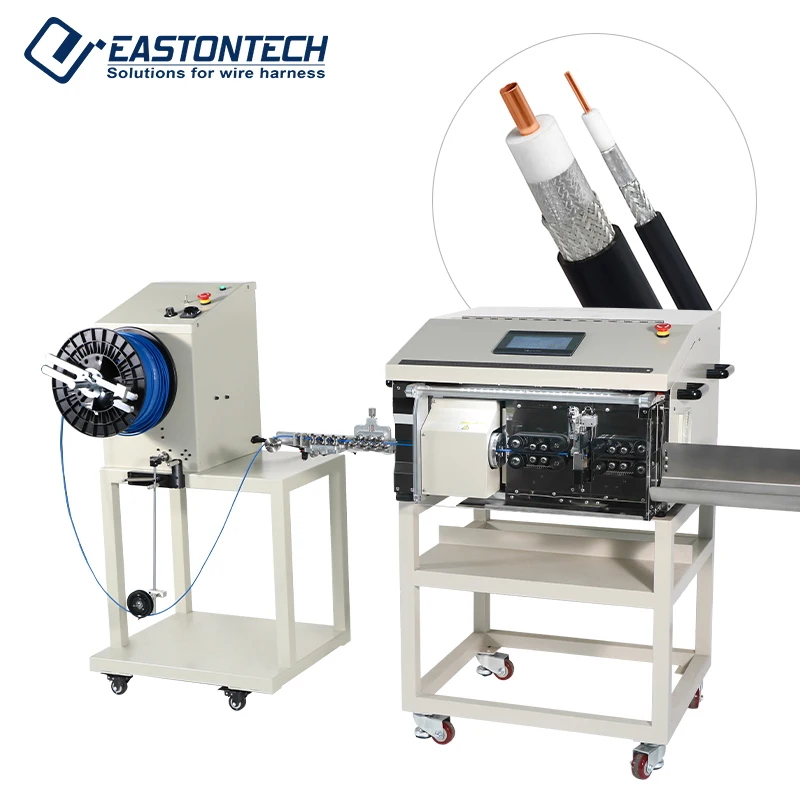 

EW-06H-3 Micro High Precision Coaxial Cable Cutting Stripping Machine Stripping Coax Cable