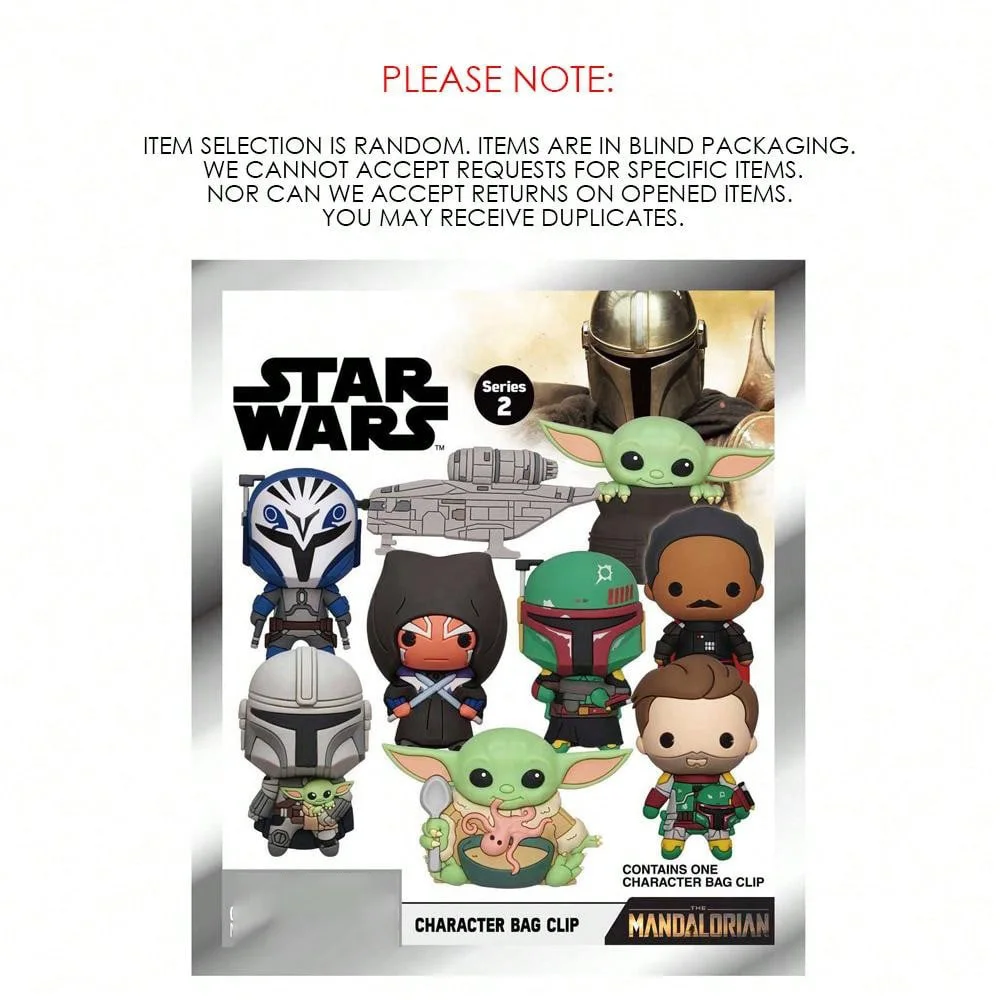 Star Wars Officially Licensed Blind Box Mandalorian Grogu Keychain Gift 1Pc
