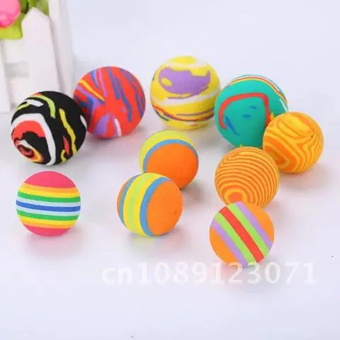 

Cat Self-excited Toy Interactive Training Cat Toys Pets EVA Ball Multicolor Ball Color Random