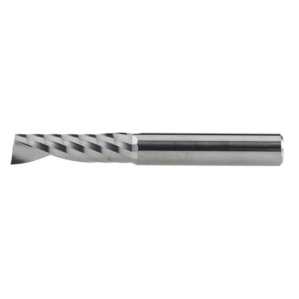 Spiral End Mill Carbide End Mill 1PCS 6mm Shank For MDF CNC Router Bits Hard Alloy Single Flute For Aluminum Alloy