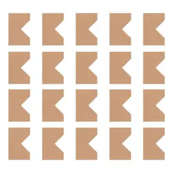 100PCS Corner Protector Cardboard Paper Kraft Case Book Scrapbook Photo Album Frame Corner Protector Guard Painting Supplies