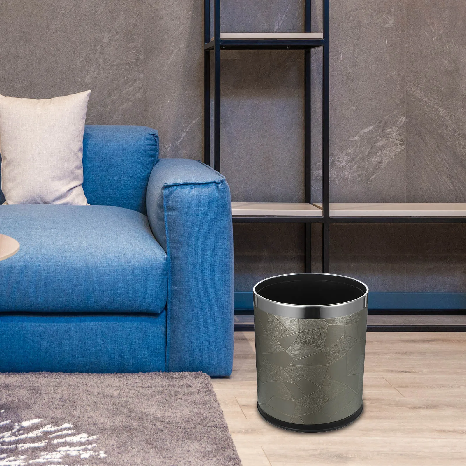 

Retro Trash Can Plastic Modern Simple Design For Home Bathroom Kitchen Office Waste Container Garbage Bin