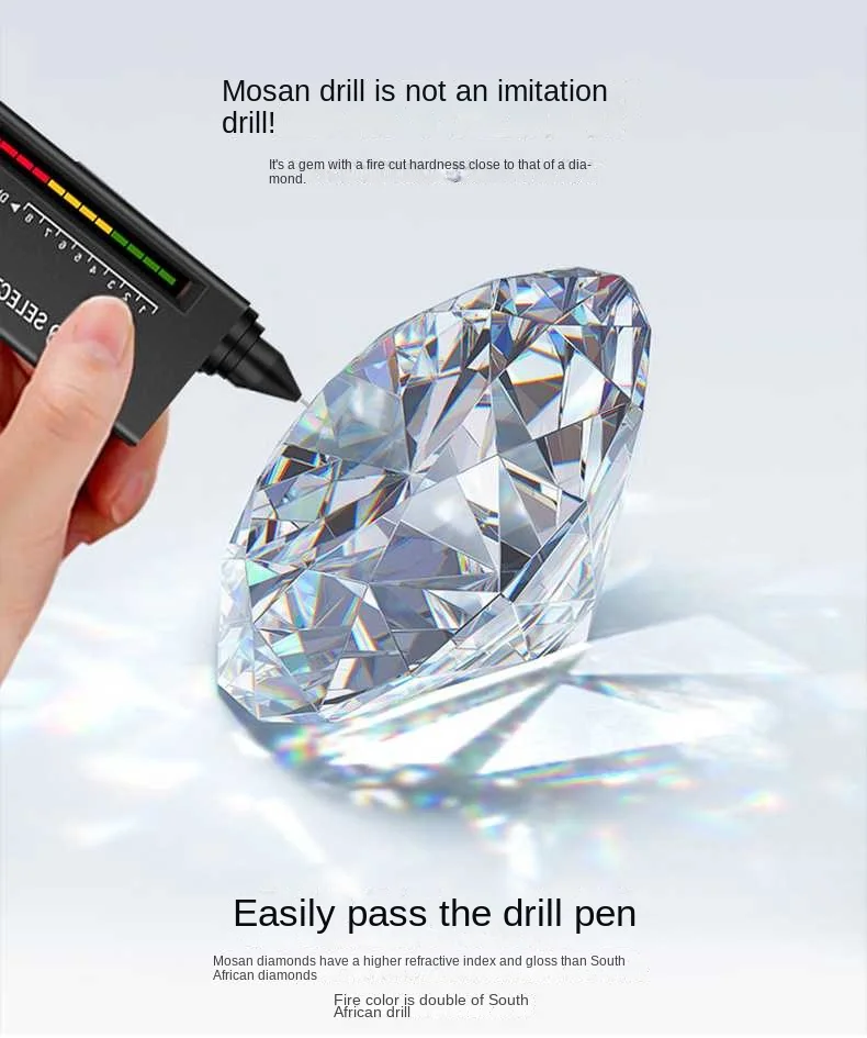 Bague de fiançailles carrée en argent pur massif S925, 1ct, couleur D, Moissanite, tendance, Design sucre, best-seller