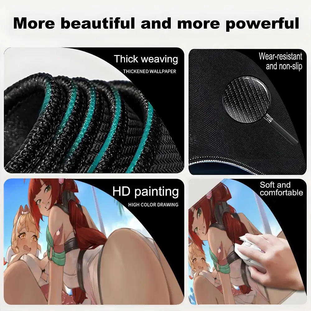 Ukinami Yuzuha game Beautiful patternsOffice Computer Desk Mat Table Big Mouse Pad Laptop Cushion Decor for Zenless Zone Zero