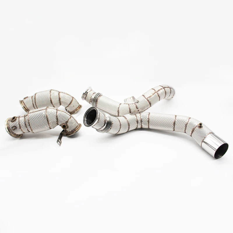 Exhaust Downpipe  For BMW M5/M6 4.4TT V8 2019-2023 Stainless Steel High flow catted downpipe with catalyst